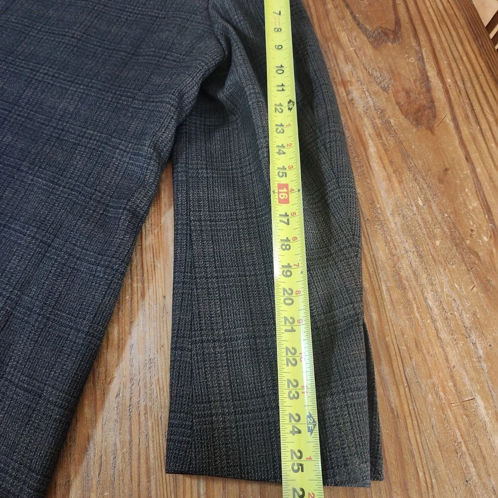 Oscar de la Renta Men's Brown Sportscoat Blazer Lambswool‎ Cashmere Blend 46L